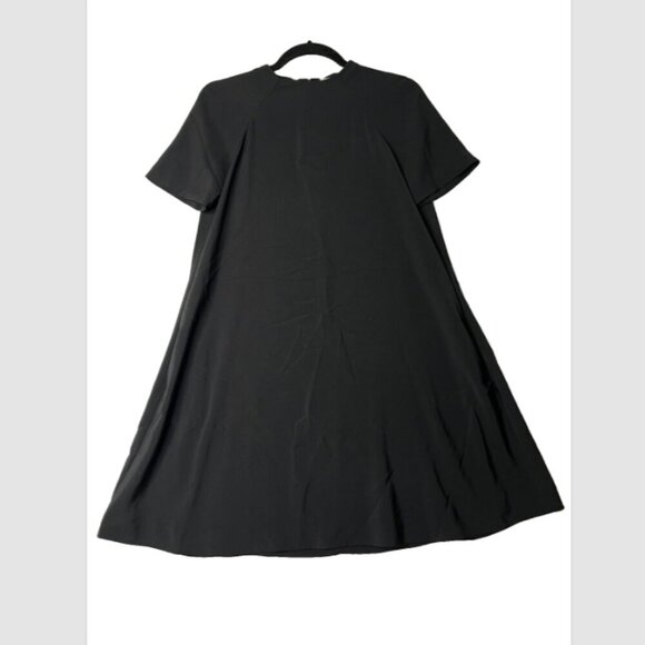 & Other Stories Paris Atelier Black Swing Mini Dress sz US 4/EU 34 Chic Preppy - Picture 1 of 10